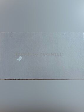 Brunello Cucinelli Gray Box with Subtle Gold Logo